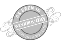 As Seen on Wedding Day Badge