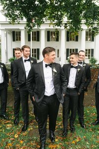 Groom and groomsmen photos