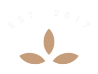 Refresh Aesthetics Logo Emblem leaf shape with est. 2017