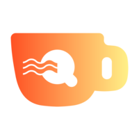 Icon of a coffee cup with Quigley Coffee Co logo, symbolizing club perks and rewards for members.