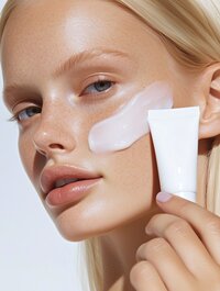 Skincare Application Closeup