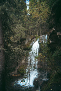 Waterfall near Adventure Elopement in Montana