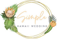 Simple Hawaii Wedding Logo