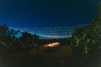 Kinhaven Dining In The Vines Night Through Vineyard