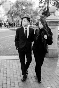 New York Proposal Photos black and white