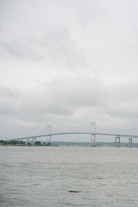 Newport bridge near belle mer wedding venue