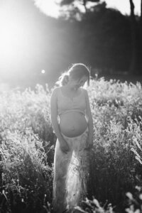 Pregnancy photoshoot in Christchurch on 35mm film