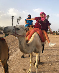 Camel Trekking through the Sahara Desert in Morocco