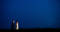 under the stars bride groom photography