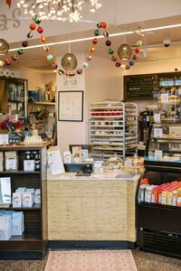 Cute, whimsical cafe ordering counter