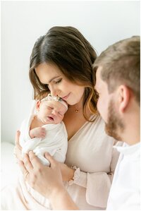 Newborn session with charlotte portrait photographer chrissy winchester