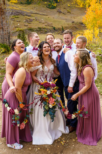 Fall Colorado Springs Elopement detail of the Brides Wedding Ring