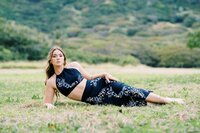 female high school senior photos at Kualoa