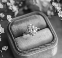 Verlovingsring in ringdoosje, onderdeel van aanzoekhulp door professionele weddingplanner