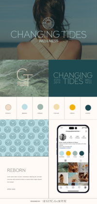 brand identity design for health coach by August Ave House