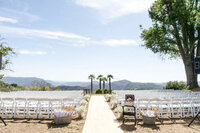 Wedding ceremony on the beach in San Diego, Southern California