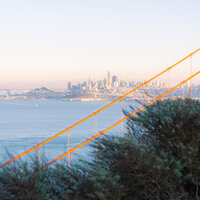 battery spencer golden gate bridge with san francisco skyline and ocean view