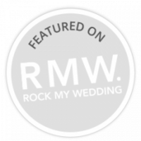 rock my wedding badge
