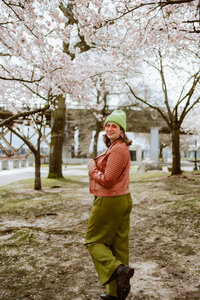Outdoor portrait of Morgan Wright, photographer and creative director behind Mewphotovideo.