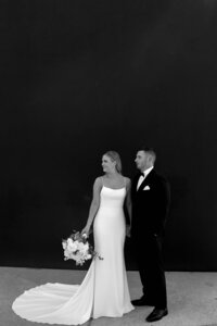 Newlyweds walking, fine art wedding photography KC — Elizabeth West Photography