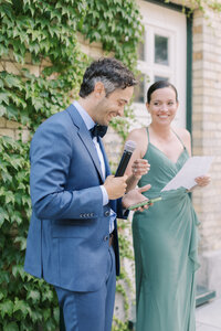 Speech | Domaine Cataraqui | European-inspired Canadian Wedding | Juno by Julia C. Vona