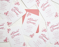 Modern Melbourne wedding invitations – custom design by Event Wanderer Co.