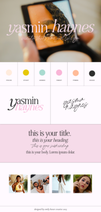 brand identity design for makeup artist by August Ave House