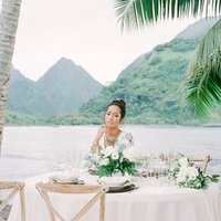 Wedding design in Bora Bora - Inspiration with the bride