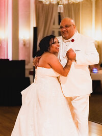 First dance bride and dad in Oakland, California