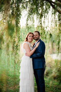 Lauren and Will's Cantigny engagement session at golden hour