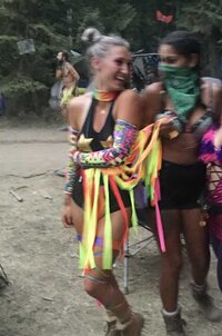 Karysa Laughing with Friend