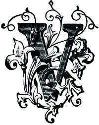 GOTHIC V LETTER