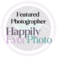 Happily Ever Photo Featured Photographer badge.