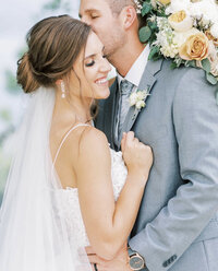Classy bride and groom portrait at estate wedding in Nashville, TN