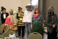 gala members at the halloween costume contest