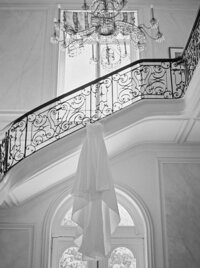 Staircase | Chateau de Santeny Destination Wedding Photography France | Juno by Julia C. Vona