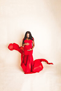 Raleigh black maternity photographer