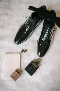 grooms shoes flatlay