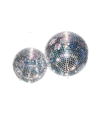 Iridescent film vibe disco balls