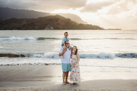 Sunset Splash Session Hanalei Bay Kauai Family Photographer-8