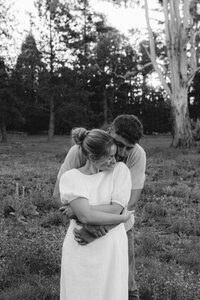 Couple photography in black and white