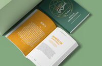 Hearing God Speak Enneagram devotional open to an interior spread