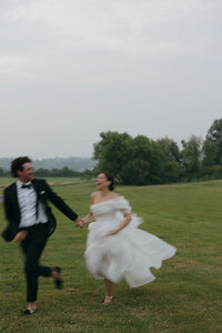 Elegant editorial wedding portrait showcasing fashion forward photography at Lion Rock Farm destination venue. Lauren Alatriste creates magazine-worthy imagery that balances high-end editorial composition with authentic celebration emotion in Connecticut's most sophisticated setting.