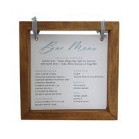 CHARLIE SQ Wood Hanging Sign