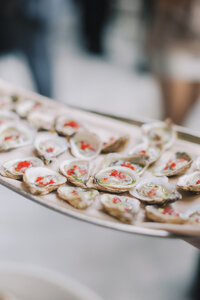 Reception Oysters | Artist-Led Editorial Wedding Photographer in Montreal | Juno by Julia C. Vona