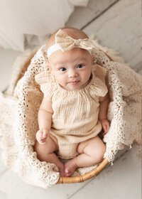Baby milestone photography in New Ulm Minnesota by Jennifer Brandes Photography.