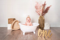 Boho Princess Birthday Cake Smash & Splash