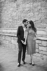 Boston Public Library Engagement photos. Deborah Zoe Photography. Boston Wedding Photographer.