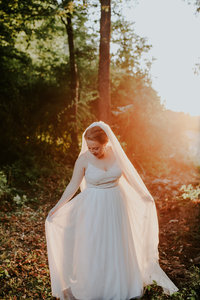 National Park Wedding, Ceremony in the trees, Lancaster bride dancing