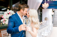 Marriage Proposal in Chicago toast with champagne